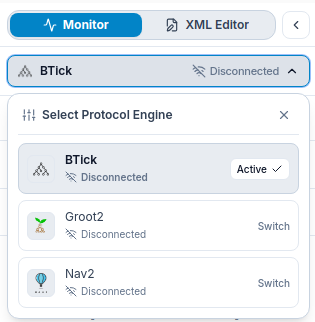 BTick bridge architecture showing supported protocols and their capabilities
